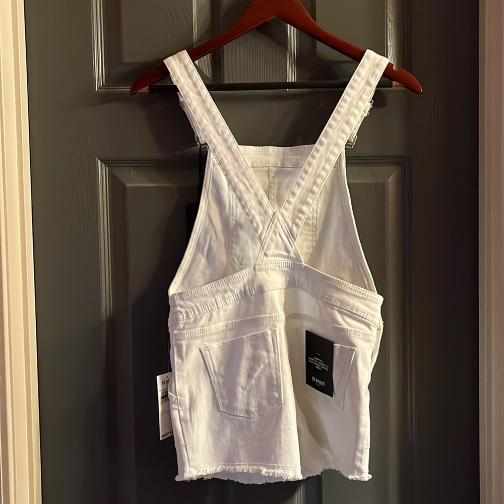 Hudson kids size 10 white shortalls. New with tags. - Picture 5 of 7
